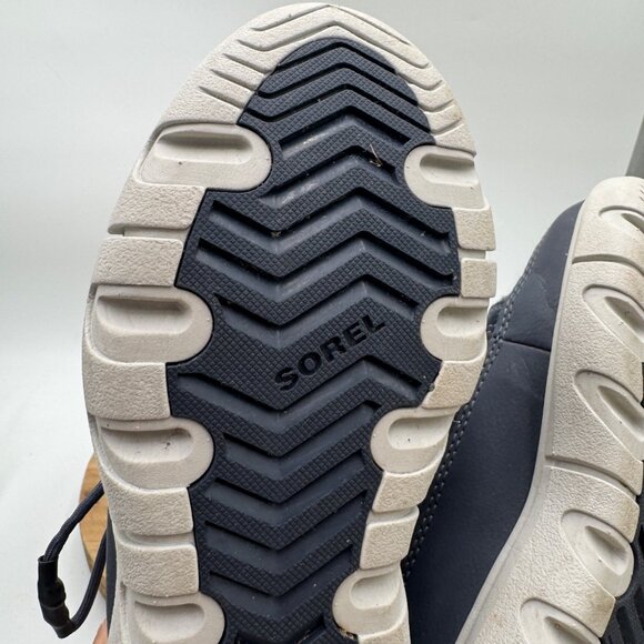 SOREL EXPLORER WATERPROOF LACE-UP INSULATED BOOTS IN INDIA INK NWT KIDS SIZE 13 - Picture 8 of 12